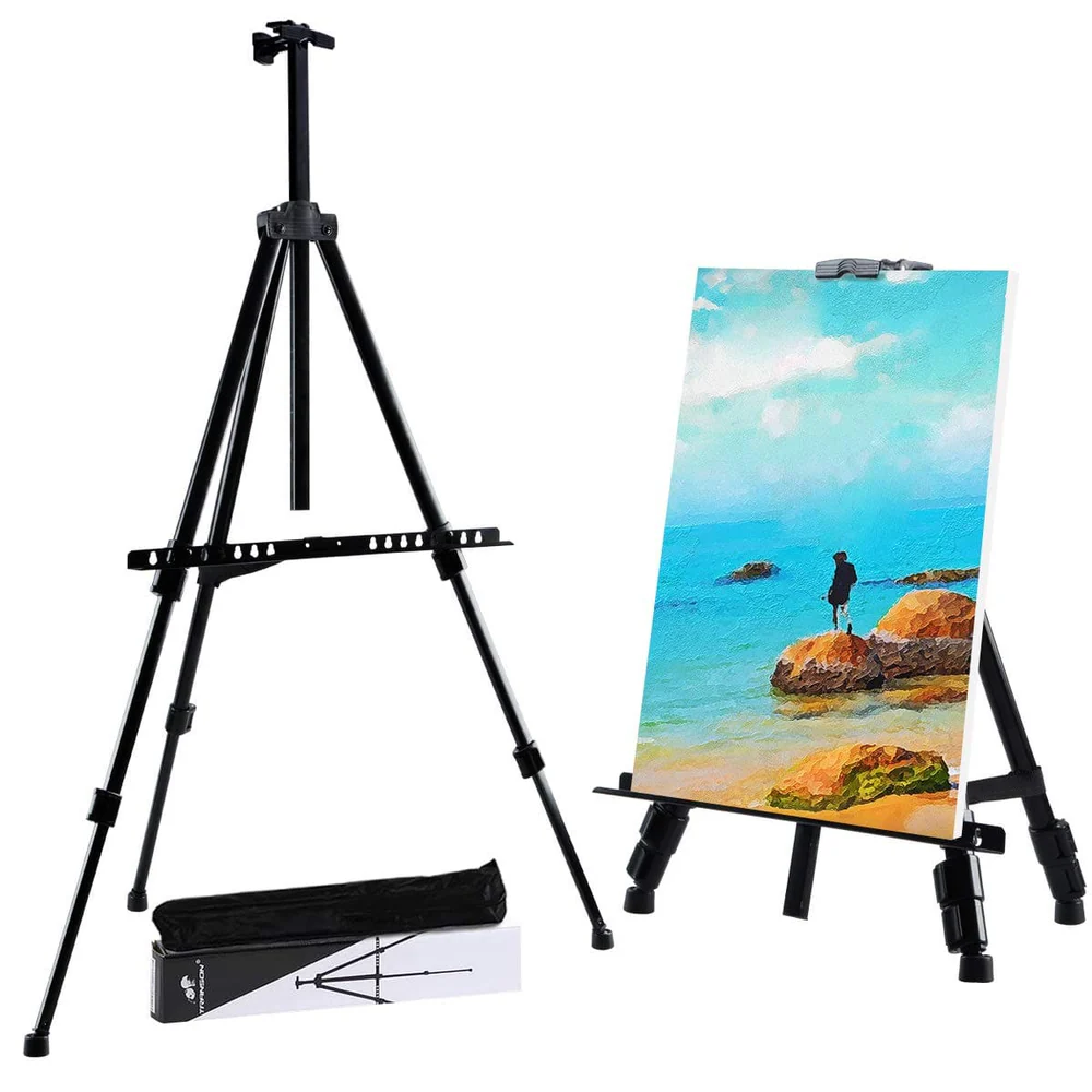 easel with painting