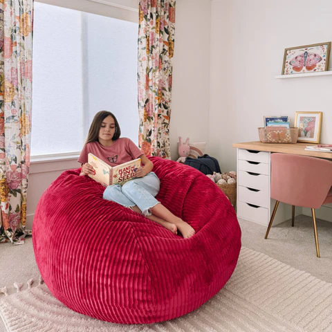convertible bean bag bed in living room